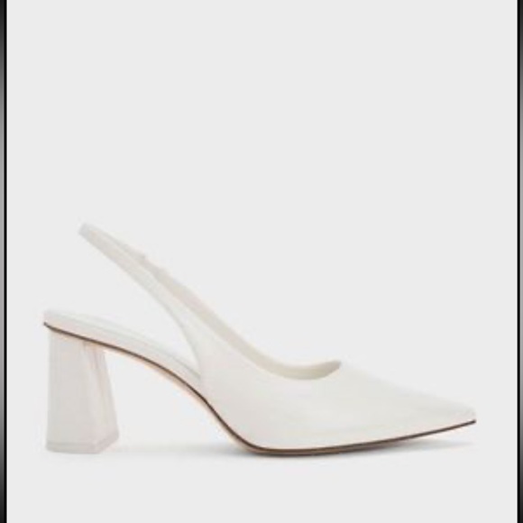 Charles & Keith Shoes - Charles and Keith white slingback shoe